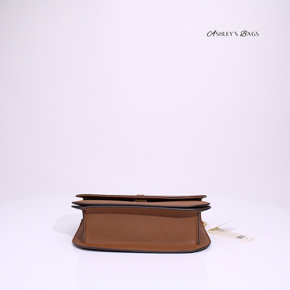 Tory Burch Emerson East West Flap Shoulder Bag Crossbody & Card Holder Moose - Picture 7 of 15